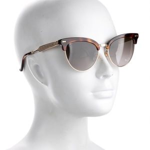 Gucci gold interlocking logo sunglasses